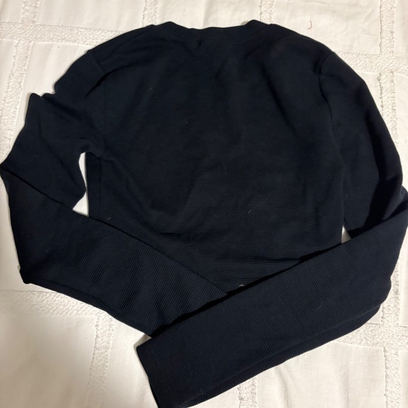TNA Ribbed Henley Long Sleeve (XS) - Picture 3 of 3